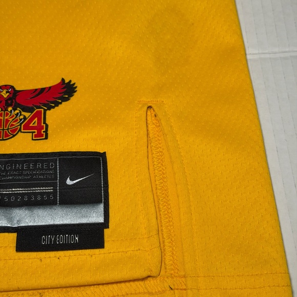 Nike NBA Atlanta Hawks# 22 Reddish City Edition Jersey Mens Size L - Picture 9 of 14